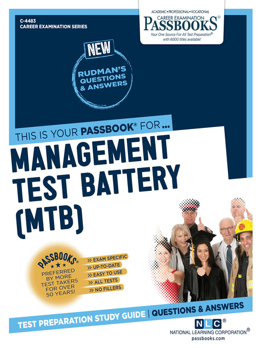 Title details for Management Test Battery (MTB) by National Learning Corporation - Available